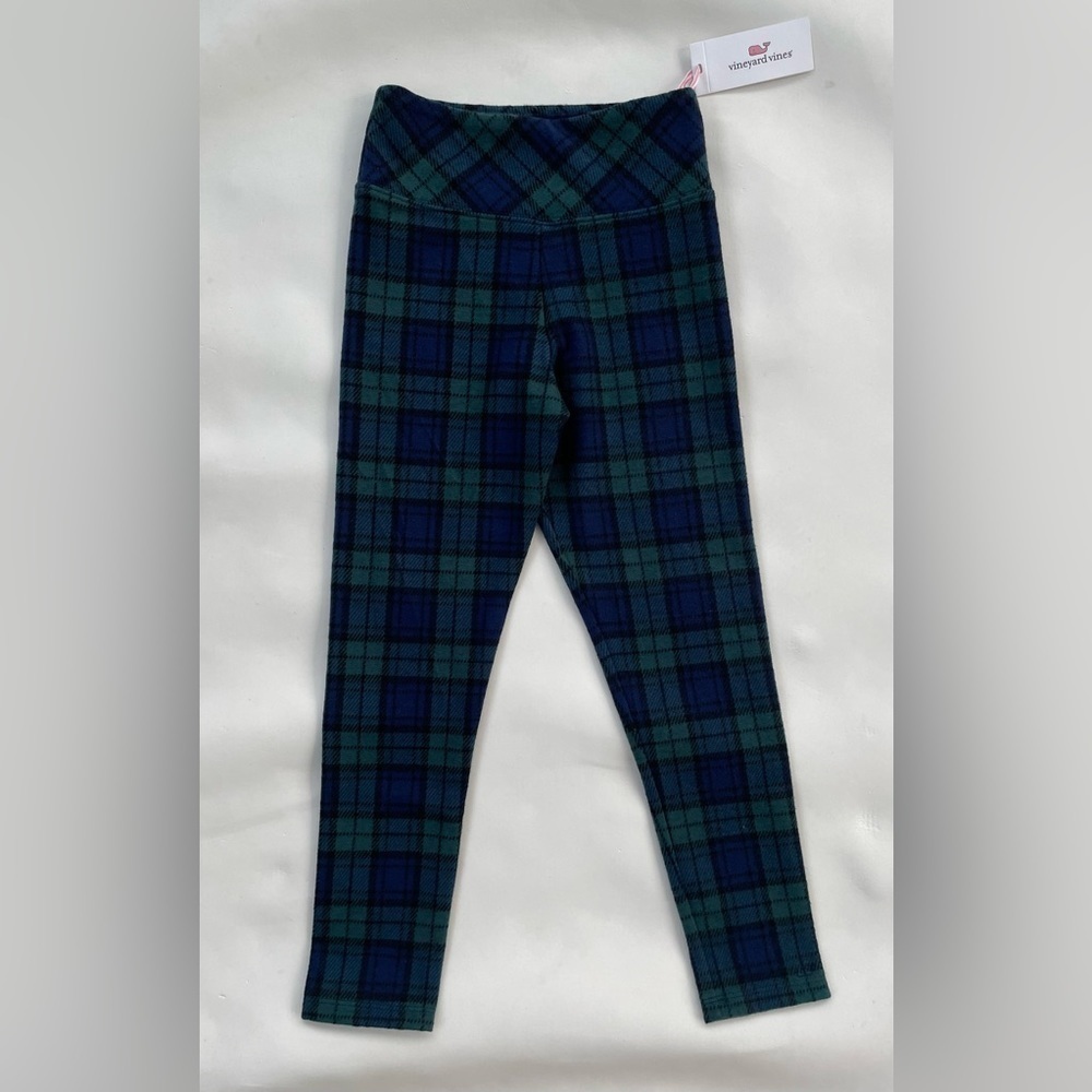 Vineyard Vines Girls' Blackwatch Tartan Cozy Leggings New with Tags! NWT XS & S
